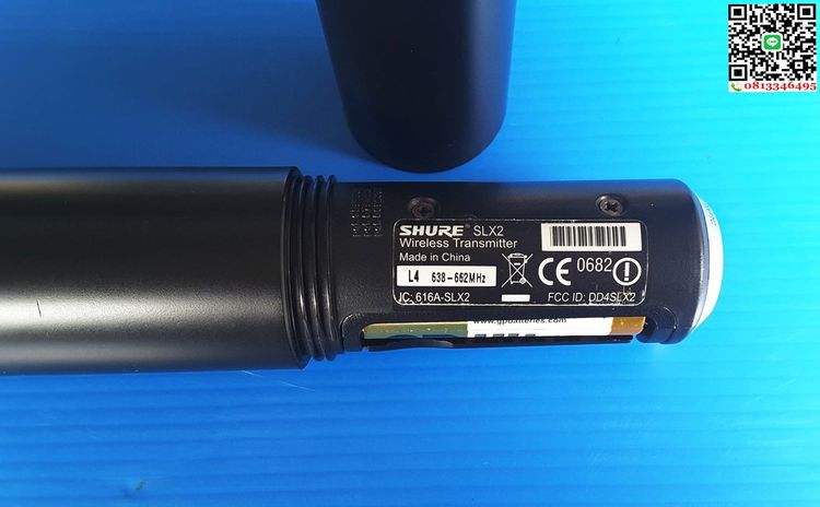 ด้ามลูกไวเลส ไมค์ลอย  Shure SLX2 SM58 ของแท้ๆ Wireless Handheld Microphone Transmitter  รูปที่ 6