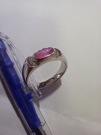 แหวนทับทิมสีชมพูเผาเก่า รูปที่ 11