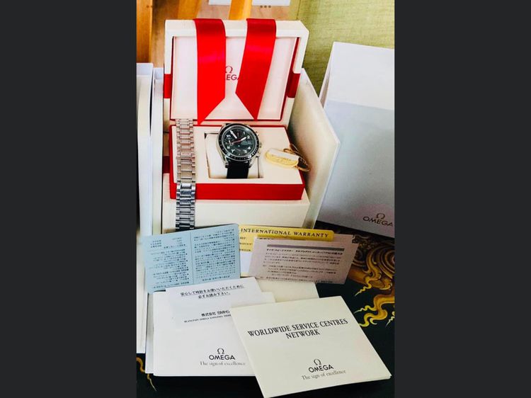 OMEGA Speed master Automatic Mark 40 Black Dial Swiss made Ref 3513.53.00 full box JAPAN CARD    รูปที่ 2