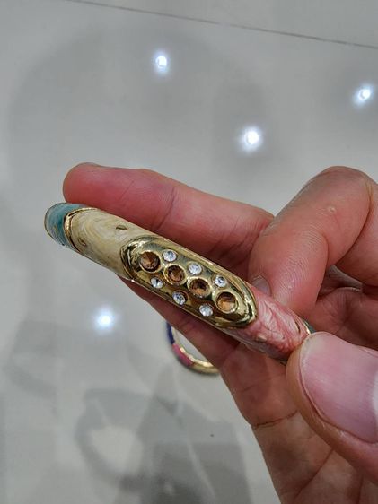 กำไล รุ่นเก่า ลงยา งานเก่า โบราณ วินเทจ หายาก เดิมๆ คู่ 2 ชิ้น กำไลข้อมือเก่า รูปที่ 7