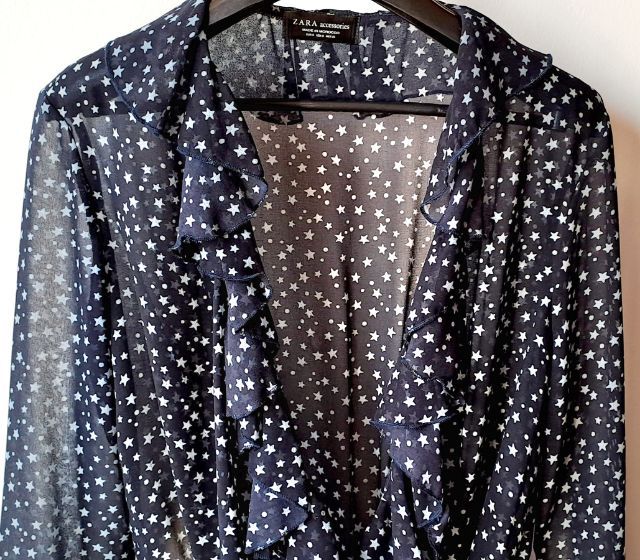 ส่งต่อเสื้อ Zara สีดำลายดาวสีขาว รูปที่ 2