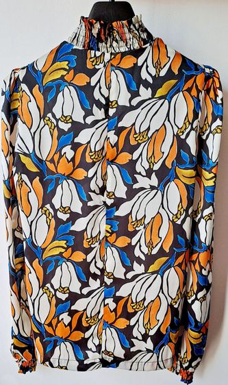 ส่งต่อเสื้อ Jaspal  ผ้าซิลค์ซาติน ลายดอก รูปที่ 3