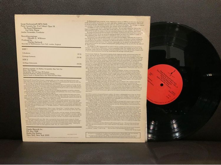 ขายแผ่นเสียง Audiophile Earl Wild, Rachmaninoff The Royal Philharmonic Jascha Horenstein Piano Concerto No. 2 Chesky Records USA 🇺🇸 รูปที่ 3