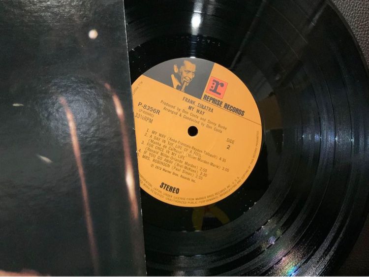 ขายแผ่นเสียง LP Frank Sinatra  My Way เพราะๆ ส่งฟรี Vinyl Record  รูปที่ 2