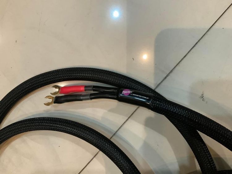 ขายสายลำโพงไฮเอนด์ตัวท็อปสภาพงาม MONSTER CABLE Z3 Reference Ultimate Audiophile Single Wire Speaker Cables Made in USA ส่งฟรี รูปที่ 5