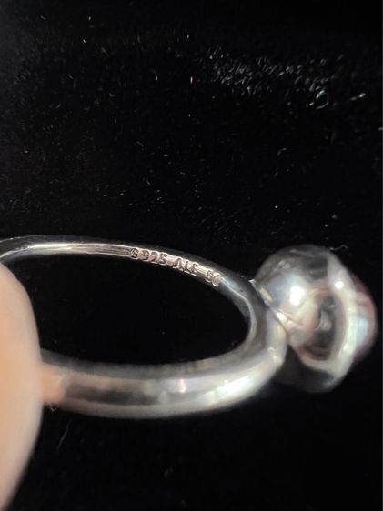 Pandora Ring ทรงกลม ชมพูใส  รูปที่ 3