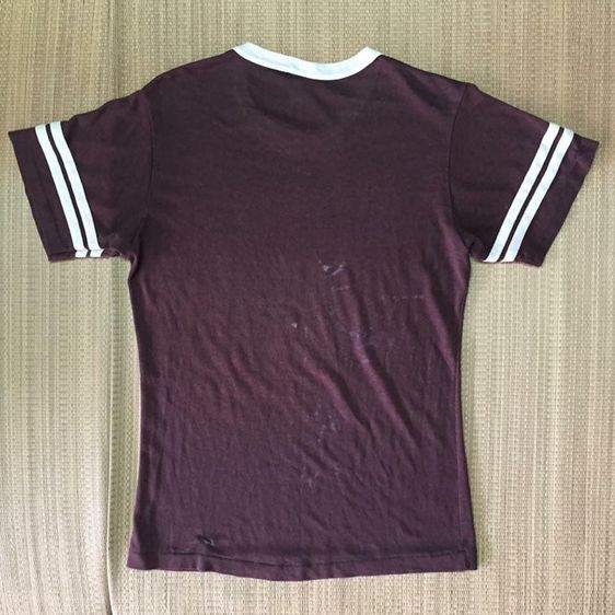 เสื้อยืดคอกลมแขนสั้น คอกุ๊น แขนแถบ 2 แถบ ผ้าบางมุ้ง สกรีน Nags Head North Carolina ป้ายคอ Sherry รูปที่ 7