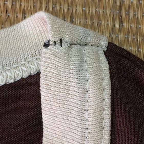 เสื้อยืดคอกลมแขนสั้น คอกุ๊น แขนแถบ 2 แถบ ผ้าบางมุ้ง สกรีน Nags Head North Carolina ป้ายคอ Sherry รูปที่ 9