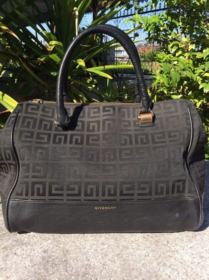 กระเป๋าถือ Givenchy ของแท้ วินเทจ ผ้าผสมหนัง รูปที่ 4