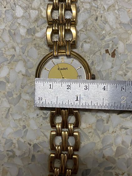 นาฬิกายี่ห้อ CADET   ควอทซ์ ของแท้มือสอง  ทองสวยทั้งเรือน  สายยาว 7 นิ้วครึ่ง 800฿ รูปที่ 8