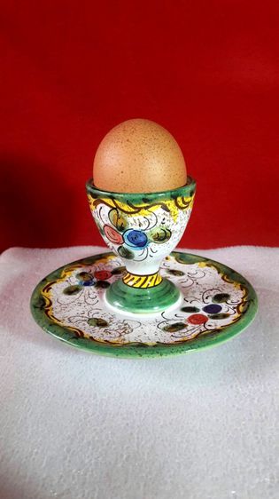 ถ้วยวางไข่ งาน อิตาลี งานเซรามิก ลายสวย รูปที่ 7