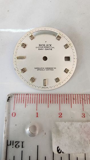 หน้าปัดนาฬิกา ROLEX DAYDATE รุ่นเก่า เดิมๆ หายาก สภาพดี โลโก้ ไม่มี ตามภาพ เก่าเก็บ พร้อมใช้งาน รูปที่ 4