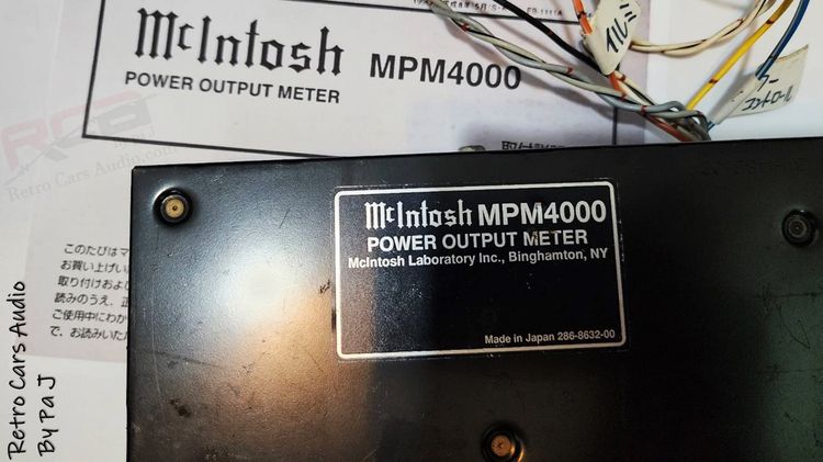 McIntosh MPM4000 Power Output Meter รูปที่ 3