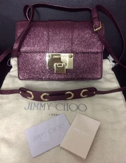 ขายกระเป๋า
Jimmy Choo Rebel Purple Grainy Calf Leather Cross Body Sling Bag  รูปที่ 2