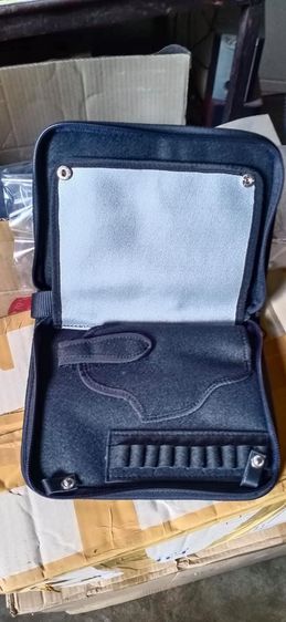 กระเป๋า หนังสีดำ  สำหรับปืน 3นิ้ว      มีช่องใส่ลูก .38   9มม   357  กล็อก26    กล็อก43   1911  3นิ้ว    kimber คิมเบอร์  3นิ้ว   รูปที่ 1