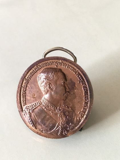 เหรียญร 5 หลังพระพุทธชินราช เนื้อทองแดง วัดพิกุลทอง ปี 2535 พิมพ์ใหญ่ตอกโค๊ต หลวงพ่อแพ วัดพิกุลทอง สิงห์บุรี ปลุกเสก รูปที่ 1