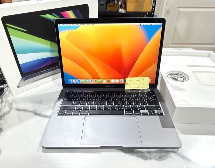 Apple Macbook Pro 13 Inch แมค โอเอส 8 กิกะไบต์ MacBook Pro Retina 13 inch M1 2020 Ram 8 GB SSD 512 GB TouchBar ครบกล่อง