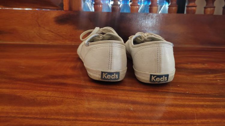 รองเท้าผ้าใบKeds รองเท้าผ้าใบสีขาว รองเท้าผ้าใบหนัง รองเท้าลำลองหนัง รูปที่ 5