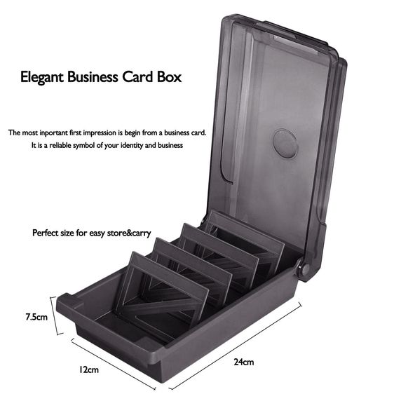 Orzer กล่องนามบัตร 500 ใบ Business Card Box Namecard Storage รูปที่ 9