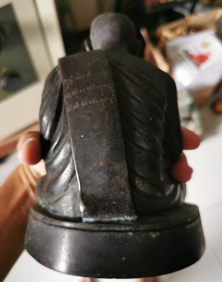 พระบูชา พ่อท่านคล้าย สร้างปี 2509 ฐานเขียง รุ่นเก่า ผิวหิ้ง เก่าเก็บ หายากมาก น่าสะสม รูปที่ 5