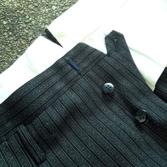 ❌❌ขายแล้ว❌❌60s
Deponirt pinstripe fish tail and suspender waist buttons trousers craft custom in Osaka Japan
🎌🎌🎌 รูปที่ 6
