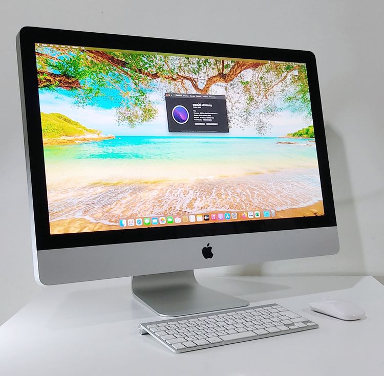 iMac 27” Mid 2010 Corei3 RAM 8GB SSD 128 GB สภาพดี จอสวยพร้อมใช้งาน +Apple Wireless Keyboard+Wireless Mouse