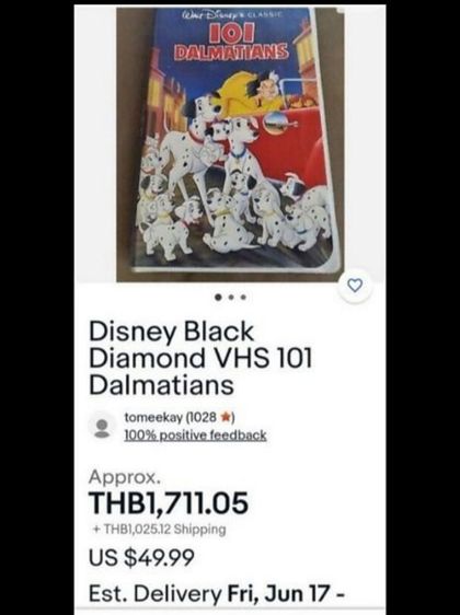 ลด​พิเศษ​ขาย​เหมา​ม้วน​วิดีโอ​วินเท​จ​ WALT​DISNEY'S​CLASSIC​CARTOON​ รูปที่ 17