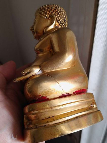 พระบูชาสมเด็จสังกัจจายณ์วัดเพชรสมุทร(วัดบ้านแหลม)ฐาน๓.๕นิ้วสูง๕นิ้ว รูปที่ 13