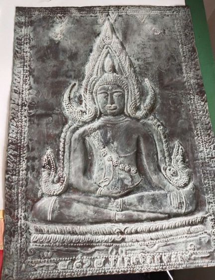 พระแผ่นปั้มพระพุทธชินราชวัดพระศรีฯปี๒๔๖๒ขนาด29.5ซม.สูง40ซม. รูปที่ 7