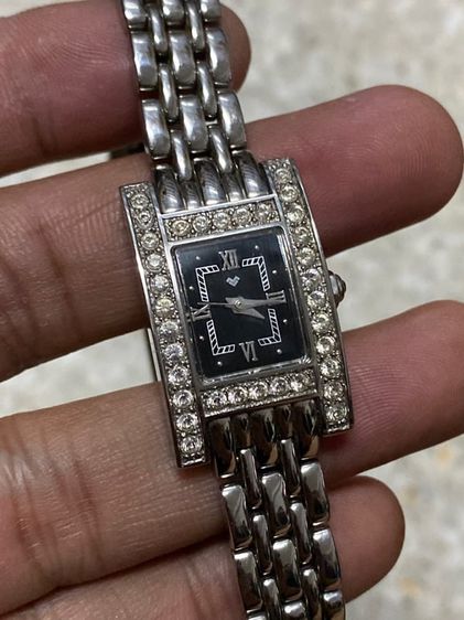 อื่นๆ เงิน นาฬิกายี่ห้อ MARIO VALENTINO ของแท้มือสอง สแตนเลส  สายยาว ประมาณ 6  นิ้ว  800฿