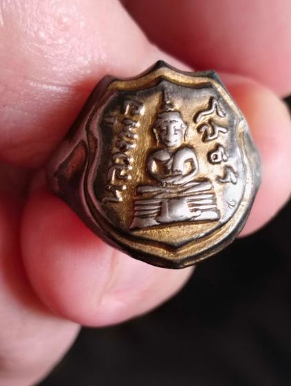 แหวนหลวงพ่อโสธรลงยาปี๒๕๐๖เนื้ออัลปาก้าขนาด๒ซม. รูปที่ 6