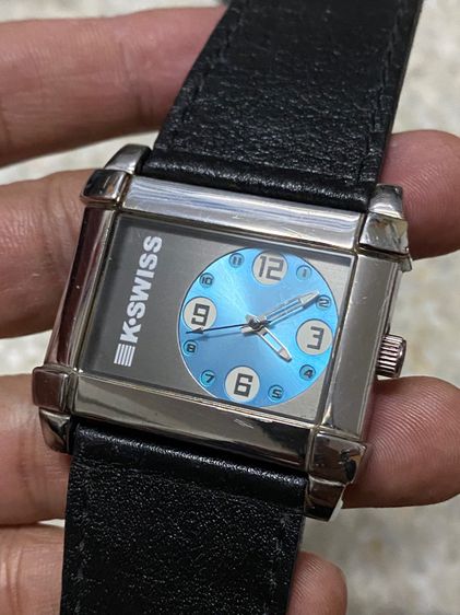 นาฬิกายี่ห้อ K SWISS  ของแท้มือสอง  เรือนใหญ่ สายเปลี่ยนใหม่ 850฿ รูปที่ 3