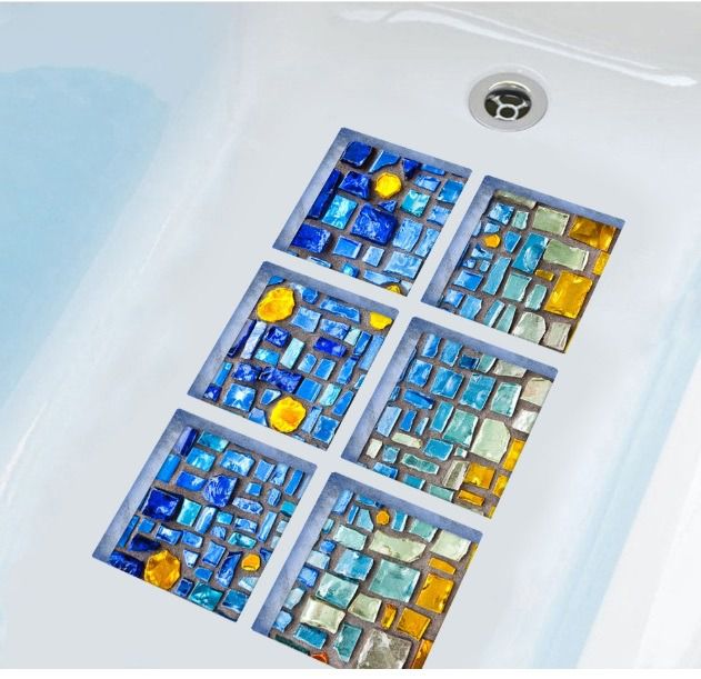 สติ๊กเกอร์ตกแต่ง อ่างอาบน้ำ 6 ชิ้น 3D Sticker for Bathtub Decoration Set of 6 Pieces รูปที่ 14