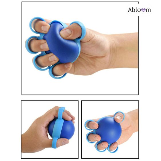 Abloom ลูกบอลบริหารมือ ทรงกลม แบบสวมนิ้ว กันนิ้วล็อค บริหารนิ้วมือ Hand and Finger Exerciser Ball รูปที่ 10