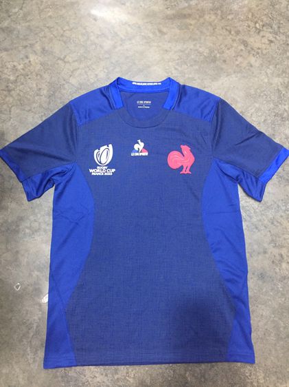 France Rugby World Cup 2023 Mens Home Rugby Shirt - Short Sleeve Navy - Grade Player Izzue 🇫🇷 เกรดผู้เล่น รูปที่ 6