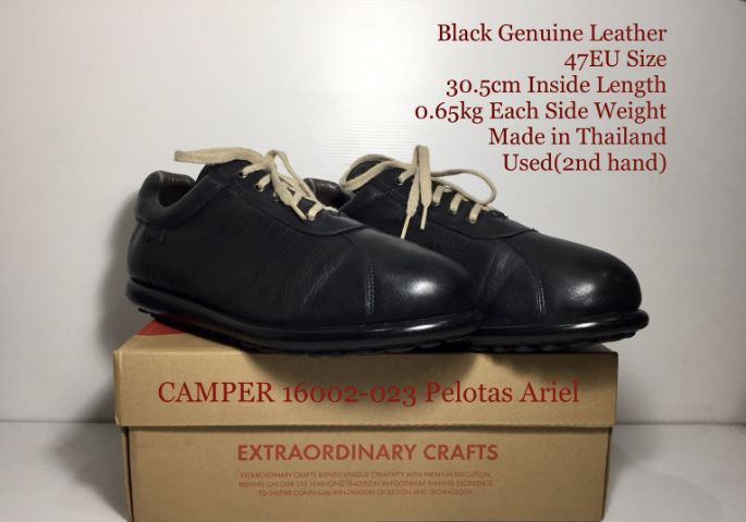 CAMPER Sneakers 47EU(30.5cm) Original ของแท้ มือ 2, รองเท้า CAMPER หนังแท้ พื้นเต็ม ป้ายที่ลิ้นแตก มีรอยขีดข่วนบางๆตรงหัวข้างขวาเล็กน้อย รูปที่ 3