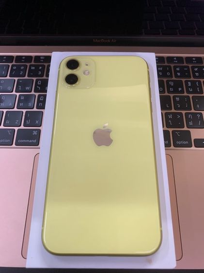 64 GB ขาย iPhone 11 64 สีเหลือง ศูนย์ไทย th สภาพสวย จอแท้ แบตแท้ สแกนใบหน้าได้ รีเซ๊ตได้ ไม่ติดไอคราว การใช้งานดี ปกติทุกอย่าง อุปกรณ์ครบ 