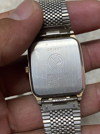 นาฬิกายี่ห้อ SALUTE  by  Orient  ของแท้มือสอง ทองสวย สายปรับขนาดได้ 700฿ รูปที่ 3