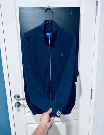 เสื้อสเว็ตเตอร์สีกรมแถบ แบรนด์ Addidas รูปที่ 6