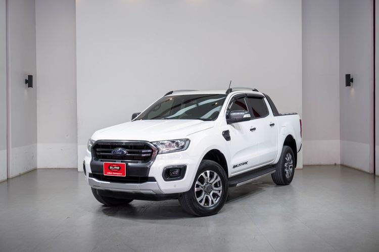 Ford Ranger 2019 2.0 Hi-Rider Wildtrak Pickup ดีเซล ไม่ติดแก๊ส เกียร์อัตโนมัติ ขาว