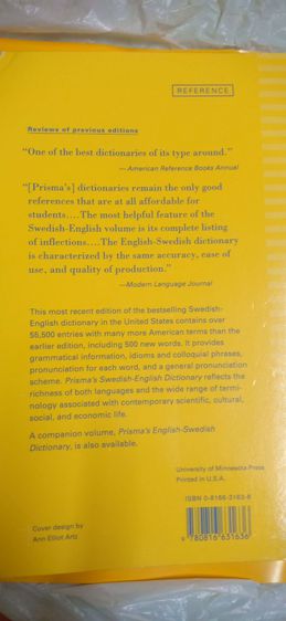 Swedish - English dictionary for sale 1800 รูปที่ 3