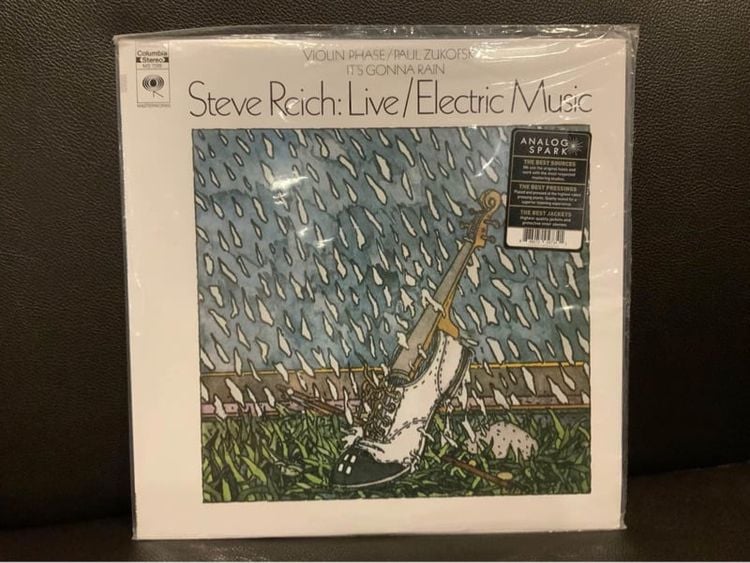 ภาษาอังกฤษ ขายแผ่นเสียงออดิโอไฟล์บันทึกเยี่ยม Steve Reich Live Electric Music 🎵  Analog Spark 2018 USA SS Sealed LP ส่งฟรี