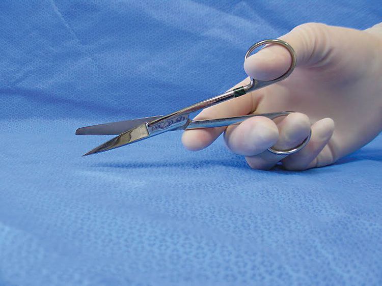 Abloom กรรไกรผ่าตัด วัสดุสแตนเลส Stainless Steel Operating Scissors Standard 13 cm. รูปที่ 2