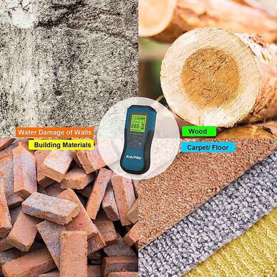เครื่องวัดความชื้นคอนกรีต ความชื้นผนัง พื้น ไม้ ระบบดิจิตอล ยี่ห้อ Risepro รุ่น MT1905 รูปที่ 5