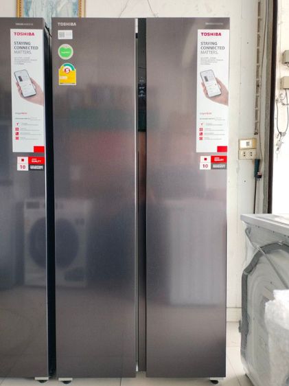 ตู้เย็นไซด์-บาย-ไซด์ ตู้เย็น side by side toshiba ระบบ inverter 16.2 คิวสินค้าใหม่ยังไม่ผ่านการใช้งานประกันศูนย์ toshiba ราคา 1,6900 บาท