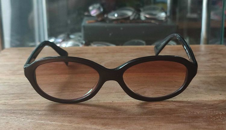 DKNY Donna Karen Designer Frame 7813S 214 Eyeglasses size 53-17-135 mm Dark Brown Frame กรอบแว่นตาของแท้มือสองทรงเกร๋ๆ เลย นานๆจะมีมาที แว่น รูปที่ 9