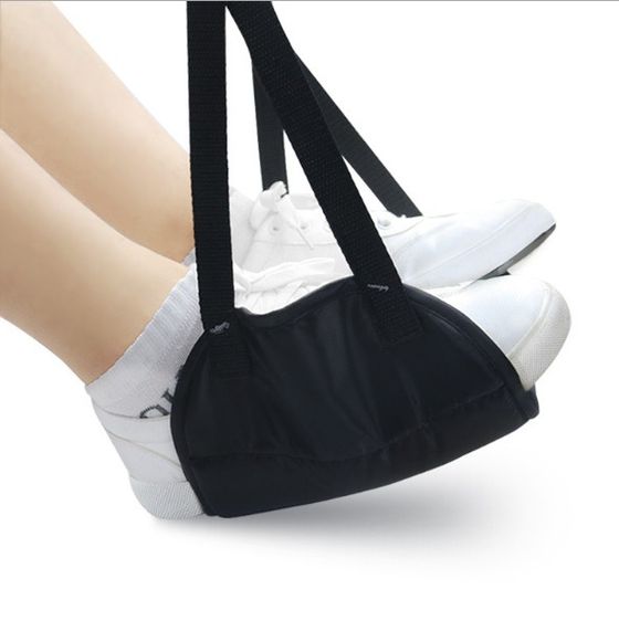 🌻 ซื้อคู่ คุ้มกว่า🌻Orzer ที่วางเท้า ที่พักเท้า ที่ห้อยขา ลดอาการปวดเมื่อย Travel Aid Footrest Hammock - สีดำ รูปที่ 2
