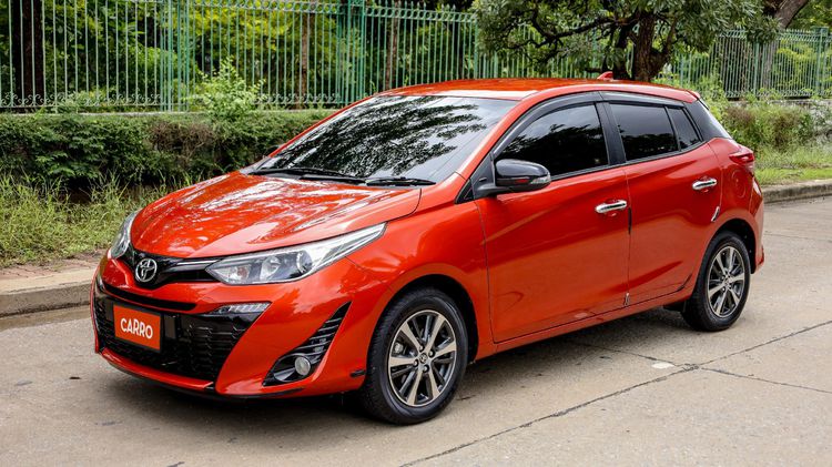 Toyota Yaris 2018 1.2 G Sedan เบนซิน ไม่ติดแก๊ส เกียร์อัตโนมัติ ส้ม รูปที่ 3