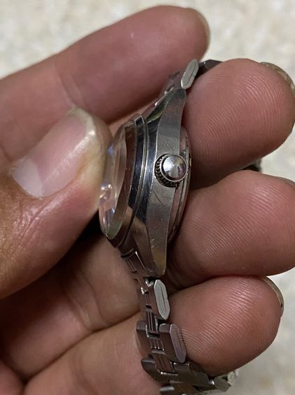 นาฬิกายี่ห้อ SEIKO  ไซโก  ออโต้ ของแท้มือสอง วินเทจ สแตนเลส สายยาว 7 นิ้ว  750฿ รูปที่ 4