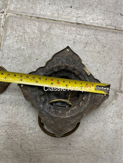 มือจับประตู หน้าสิงทองเหลือง  รูปที่ 3